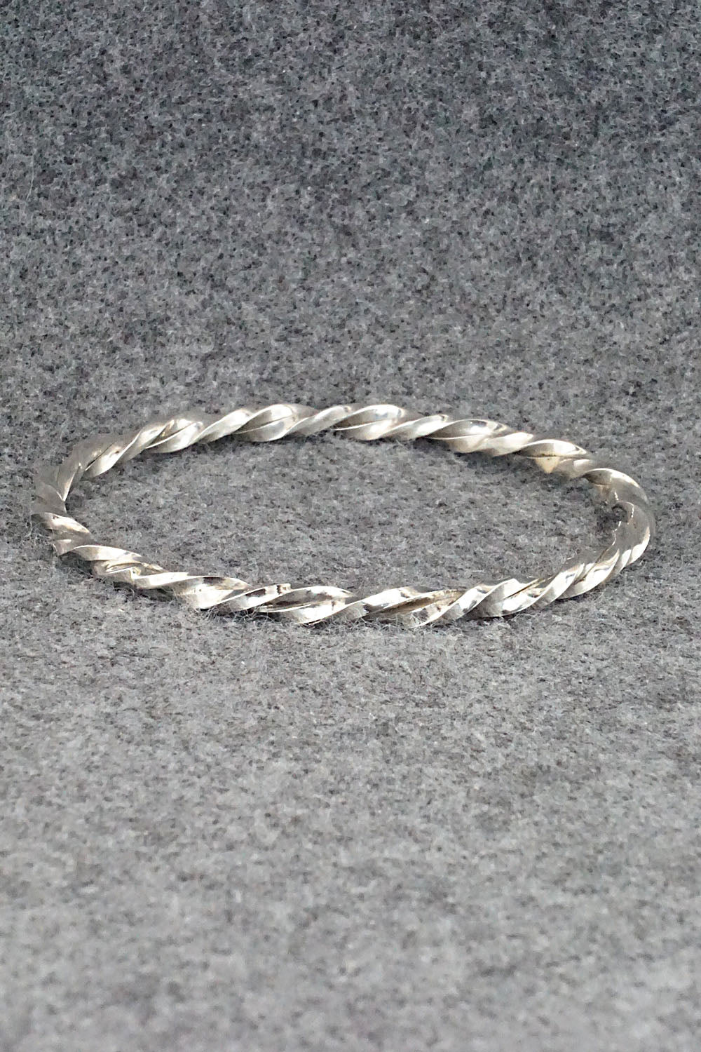Sterling Silver Bangle Bracelet - Elaine Tahe