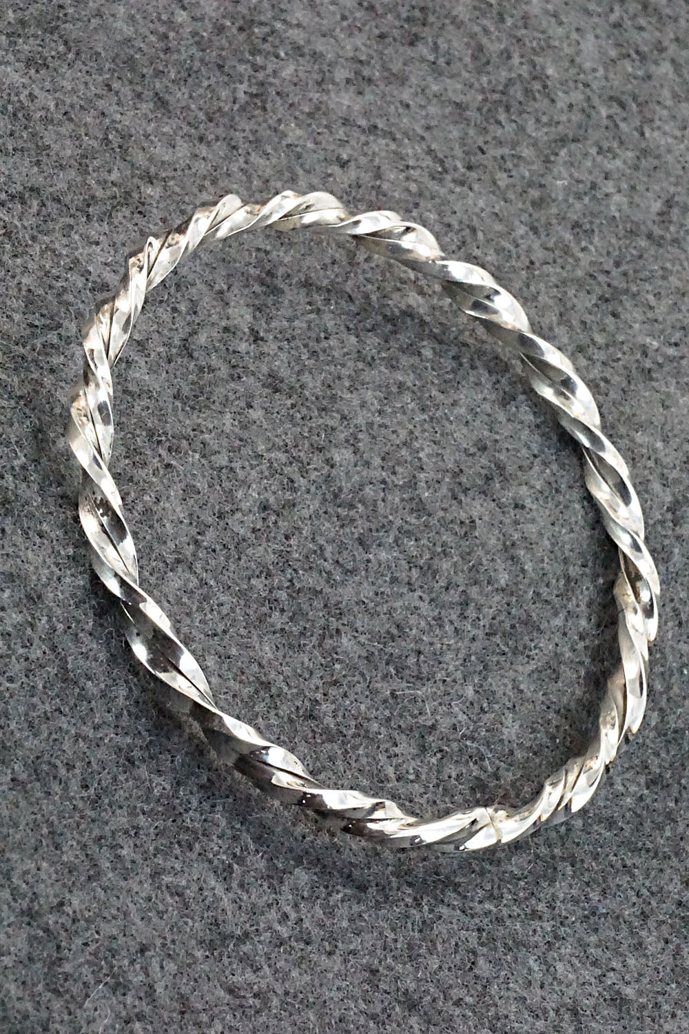 Sterling Silver Bangle Bracelet - Elaine Tahe