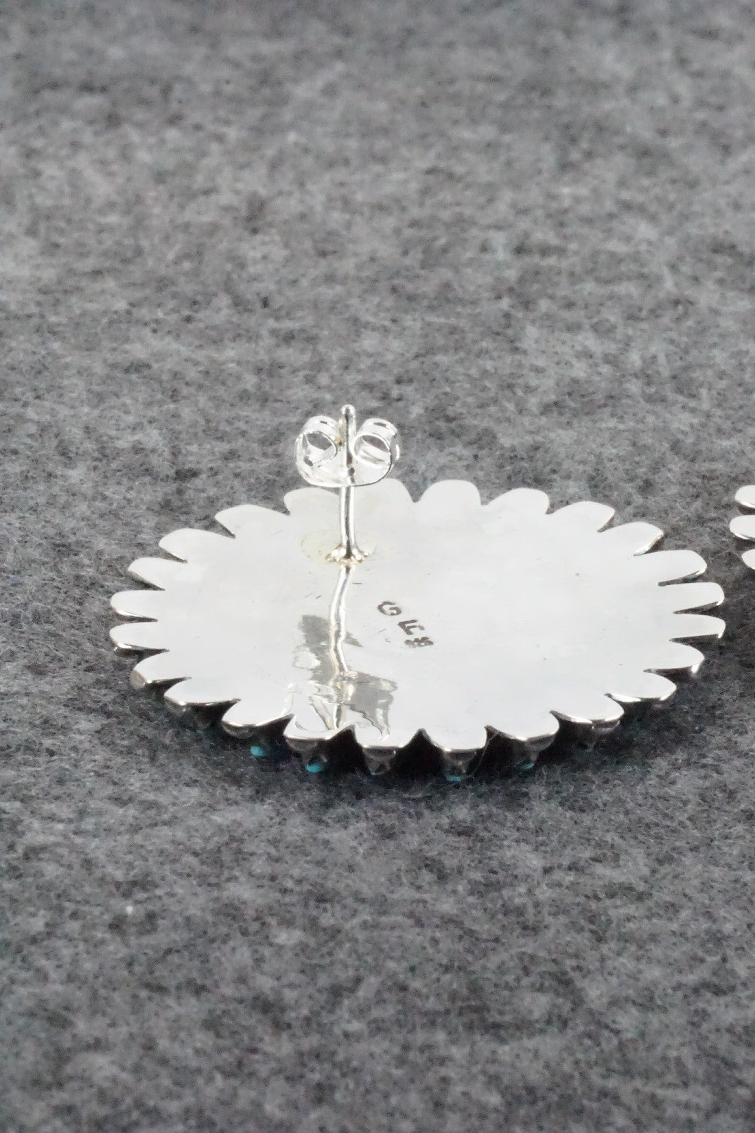 Turquoise & Sterling Silver Earrings - Charlie John