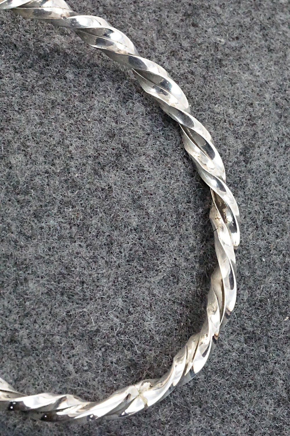 Sterling Silver Bangle Bracelet - Elaine Tahe
