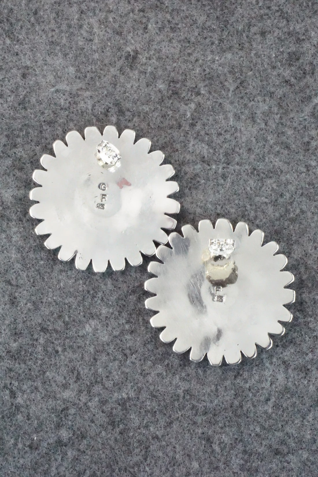 Turquoise & Sterling Silver Earrings - Charlie John