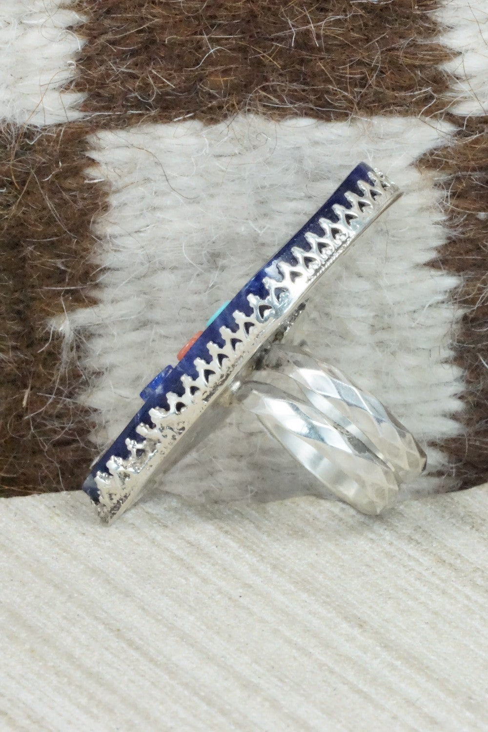 Sodalite & Sterling Silver Ring - Gloria Chattin - Size 8