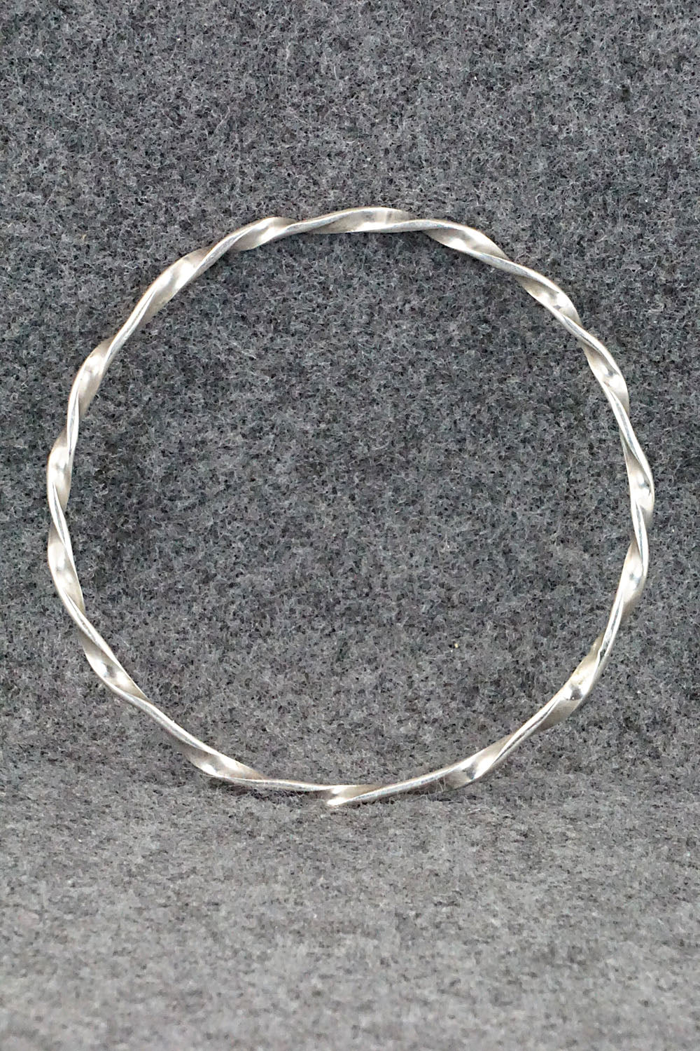 Sterling Silver Bangle Bracelet - Elaine Tahe