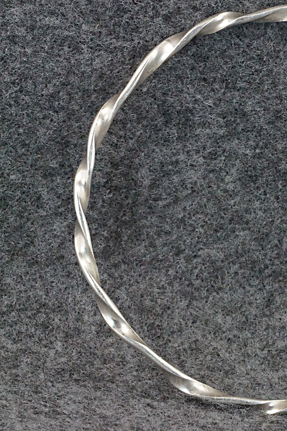 Sterling Silver Bangle Bracelet - Elaine Tahe