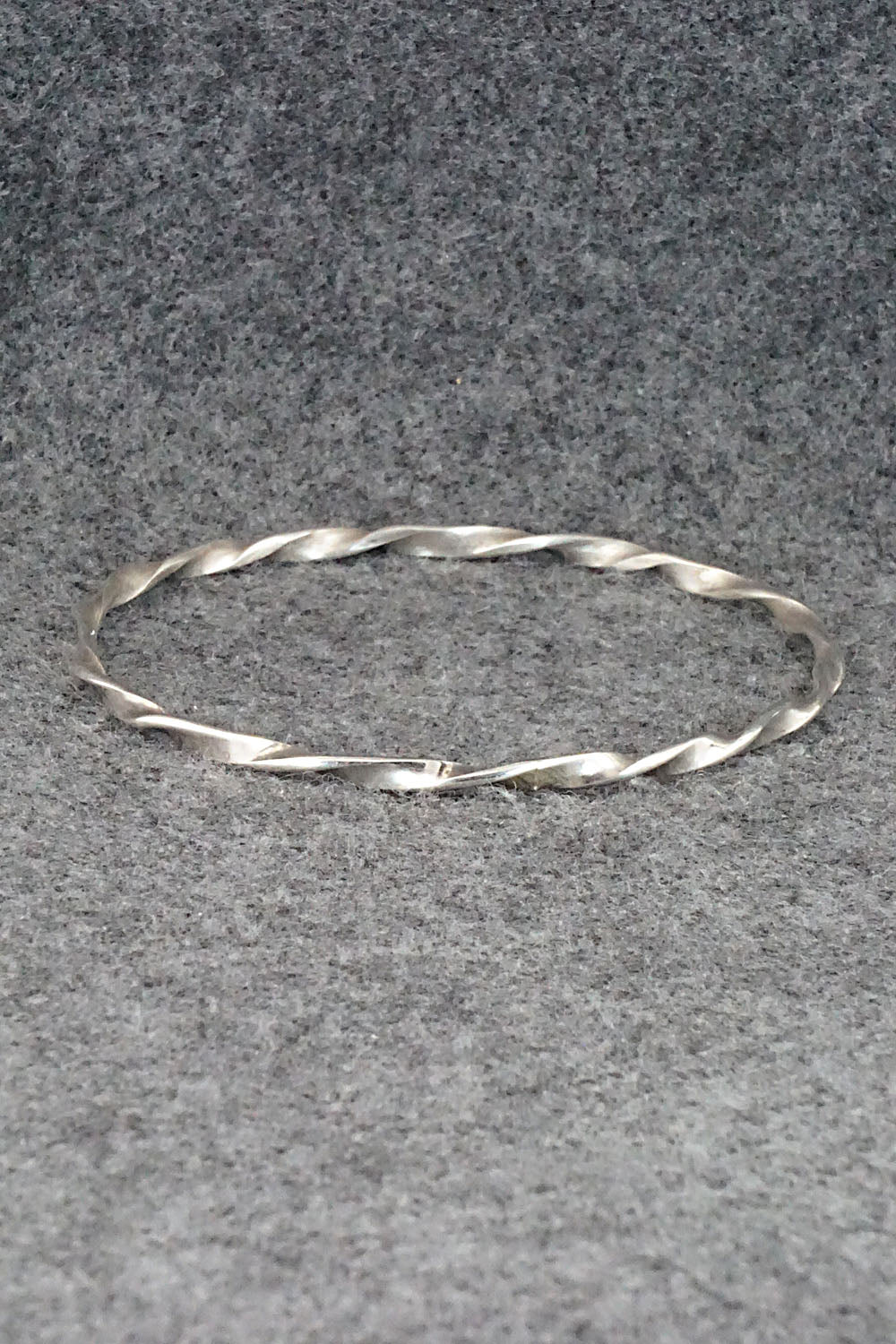 Sterling Silver Bangle Bracelet - Elaine Tahe
