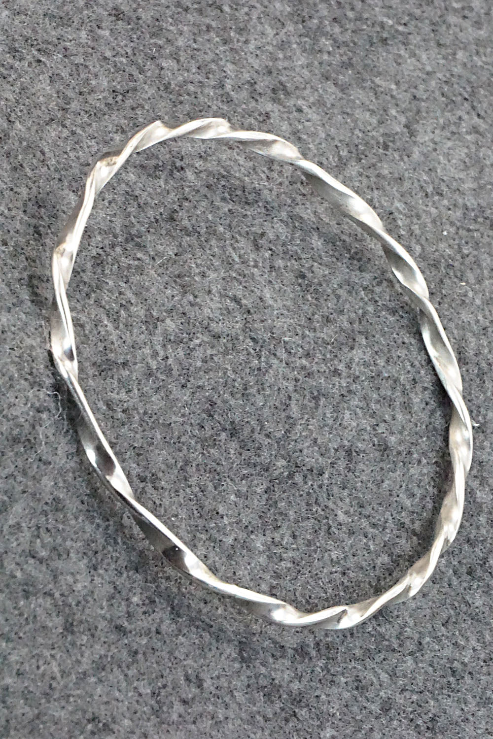 Sterling Silver Bangle Bracelet - Elaine Tahe