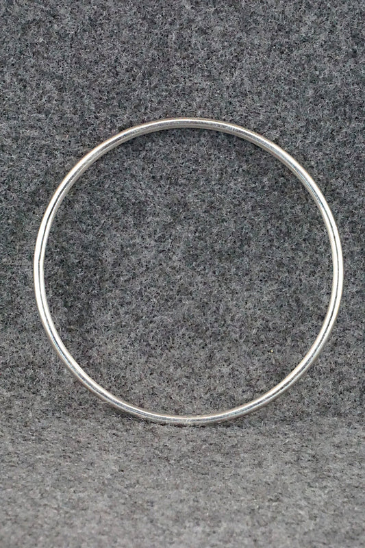 Sterling Silver Bangle Bracelet - Elaine Tahe