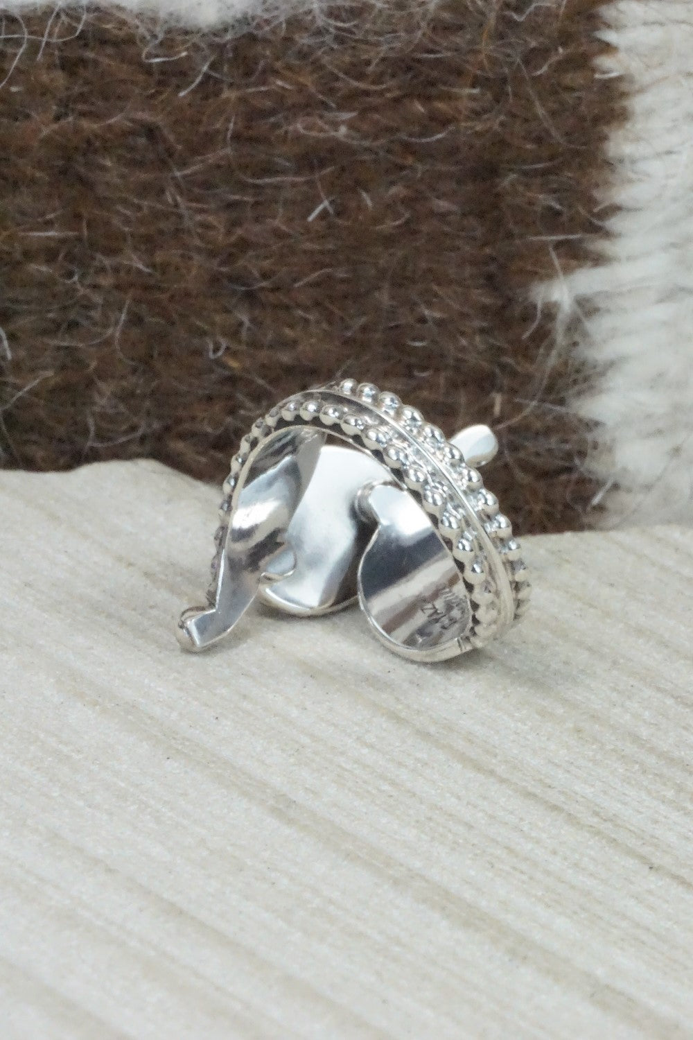 Turquoise & Sterling Silver Ring - Thomas Yazzie - Size 7