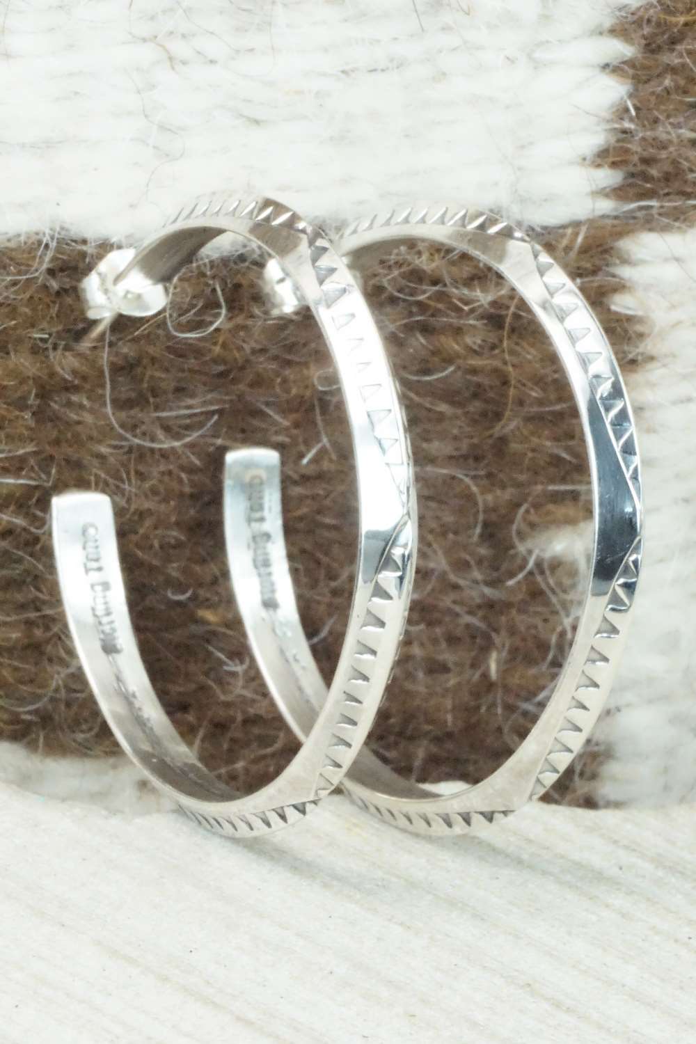 Sterling Silver Earrings - Elaine Tahe