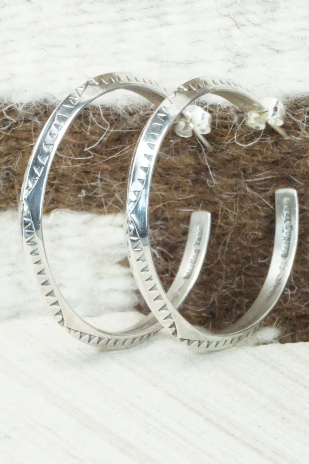 Sterling Silver Earrings - Elaine Tahe
