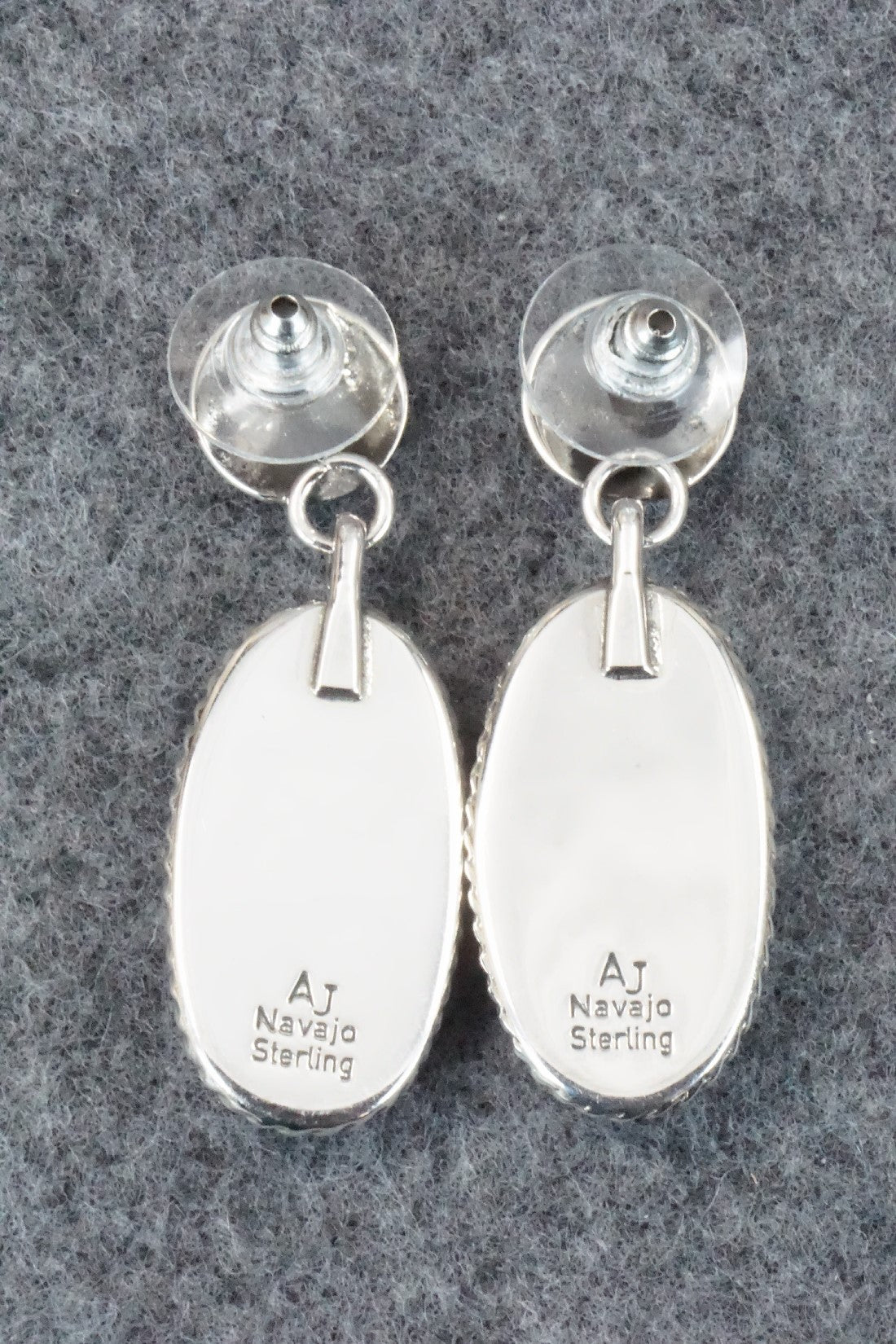 Wild Horse & Sterling Silver Earrings - Alvin Joe