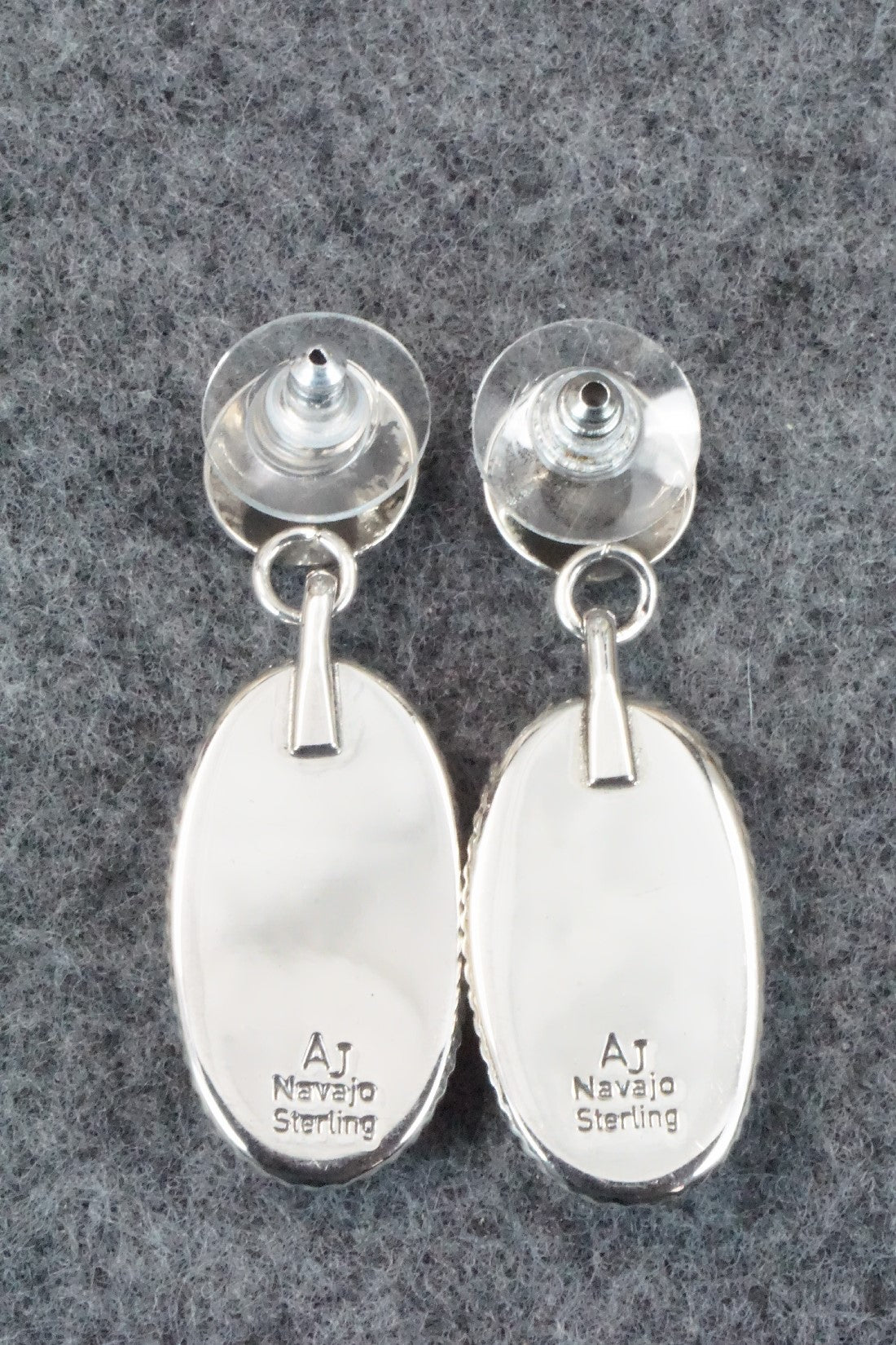Wild Horse & Sterling Silver Earrings - Alvin Joe