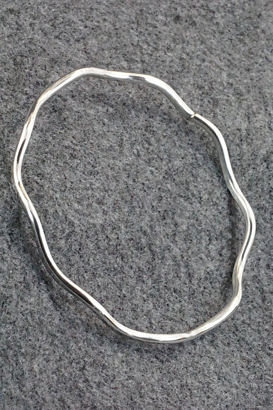 Sterling Silver Bangle Bracelet - Elaine Tahe