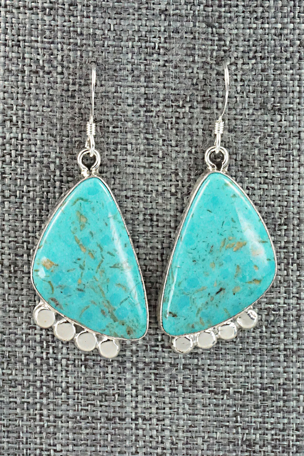 Turquoise and Sterling Silver Earrings - Sharon McCarthy