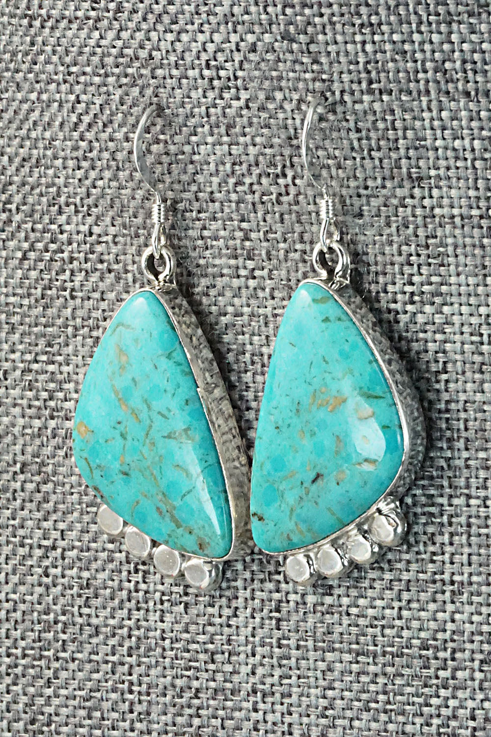 Turquoise and Sterling Silver Earrings - Sharon McCarthy