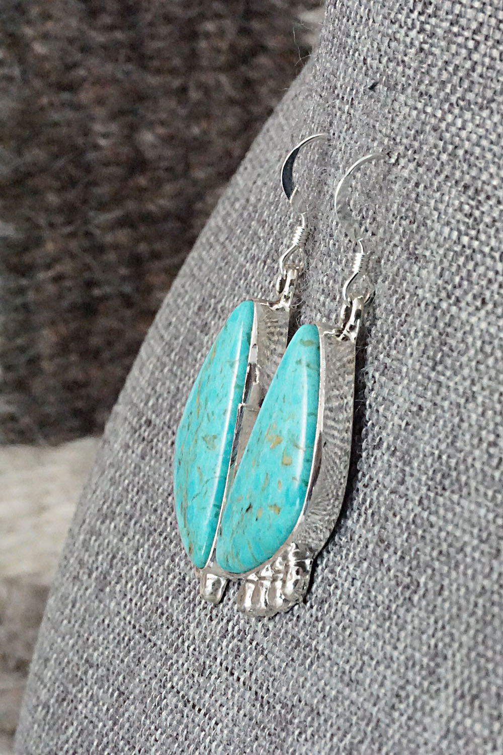 Turquoise and Sterling Silver Earrings - Sharon McCarthy