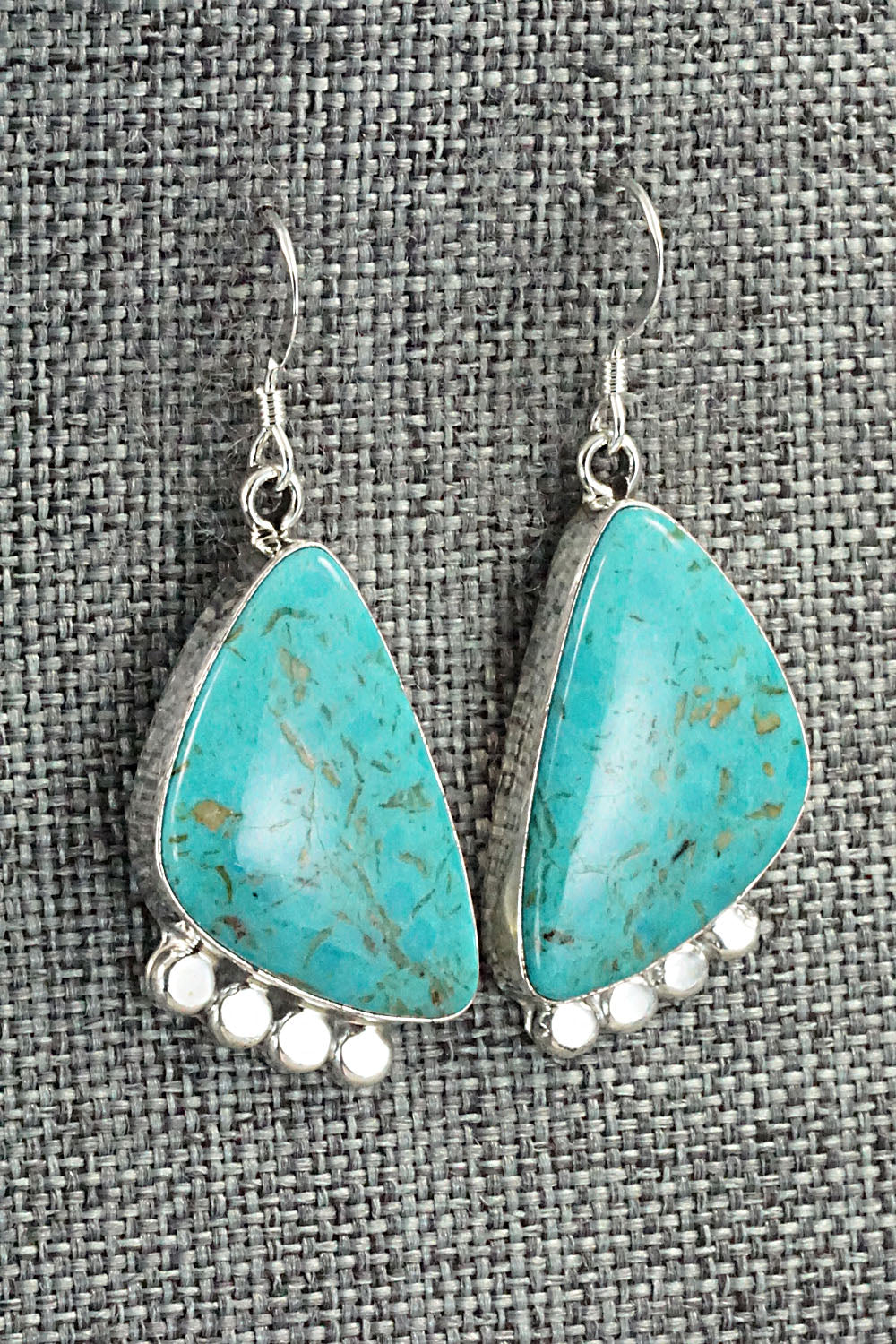 Turquoise and Sterling Silver Earrings - Sharon McCarthy