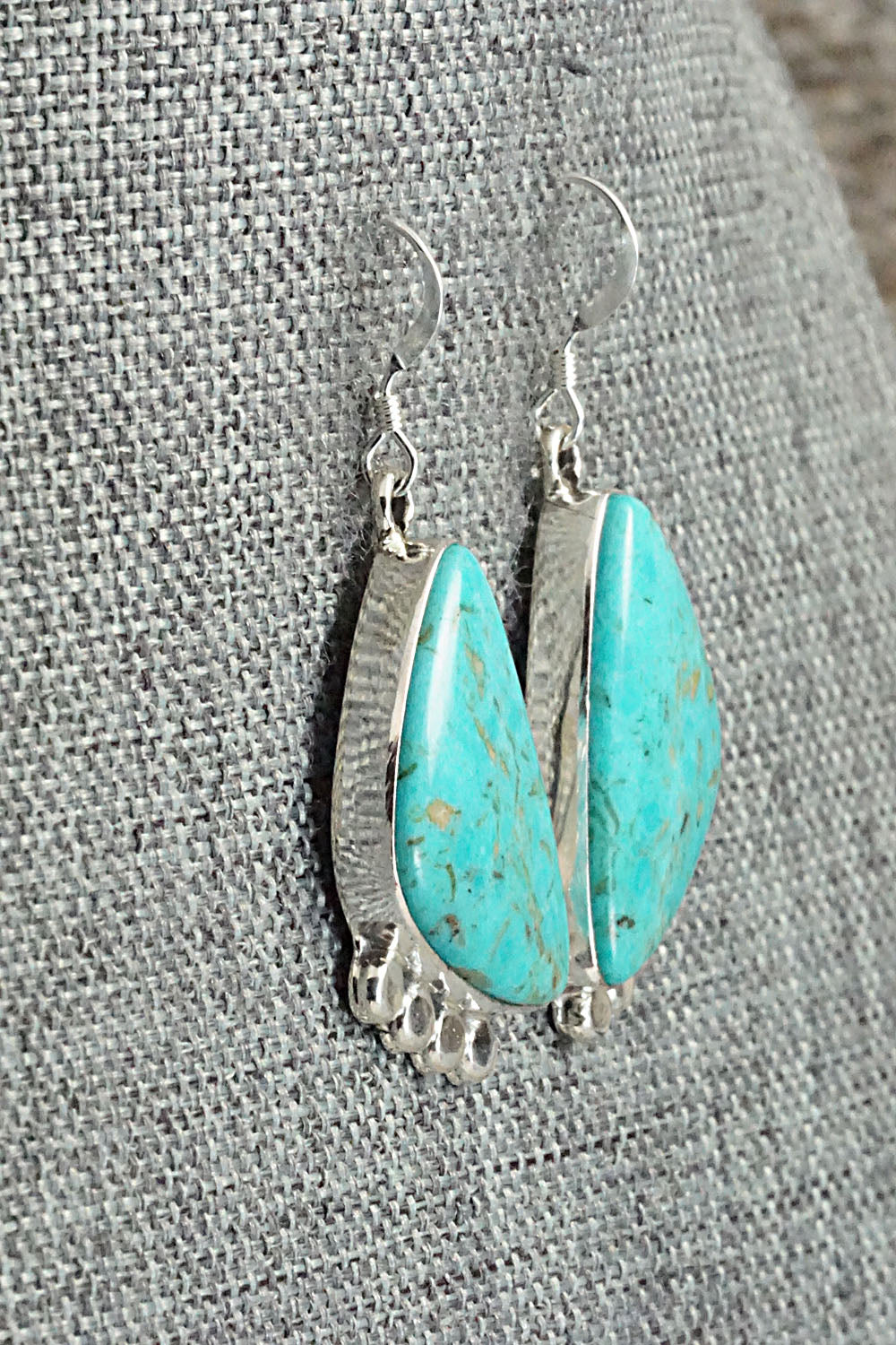 Turquoise and Sterling Silver Earrings - Sharon McCarthy