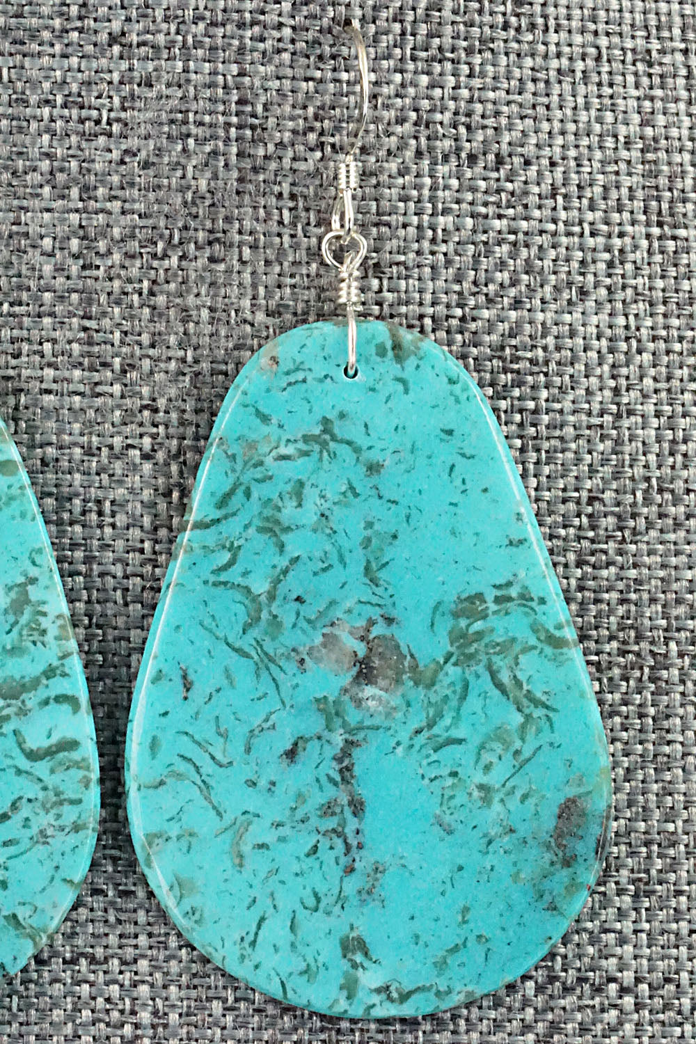 Turquoise & Sterling Silver Earrings - Lupe Lovato