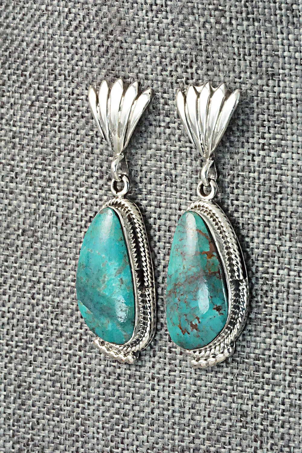 Turquoise and Sterling Silver Earrings - Sharon McCarthy
