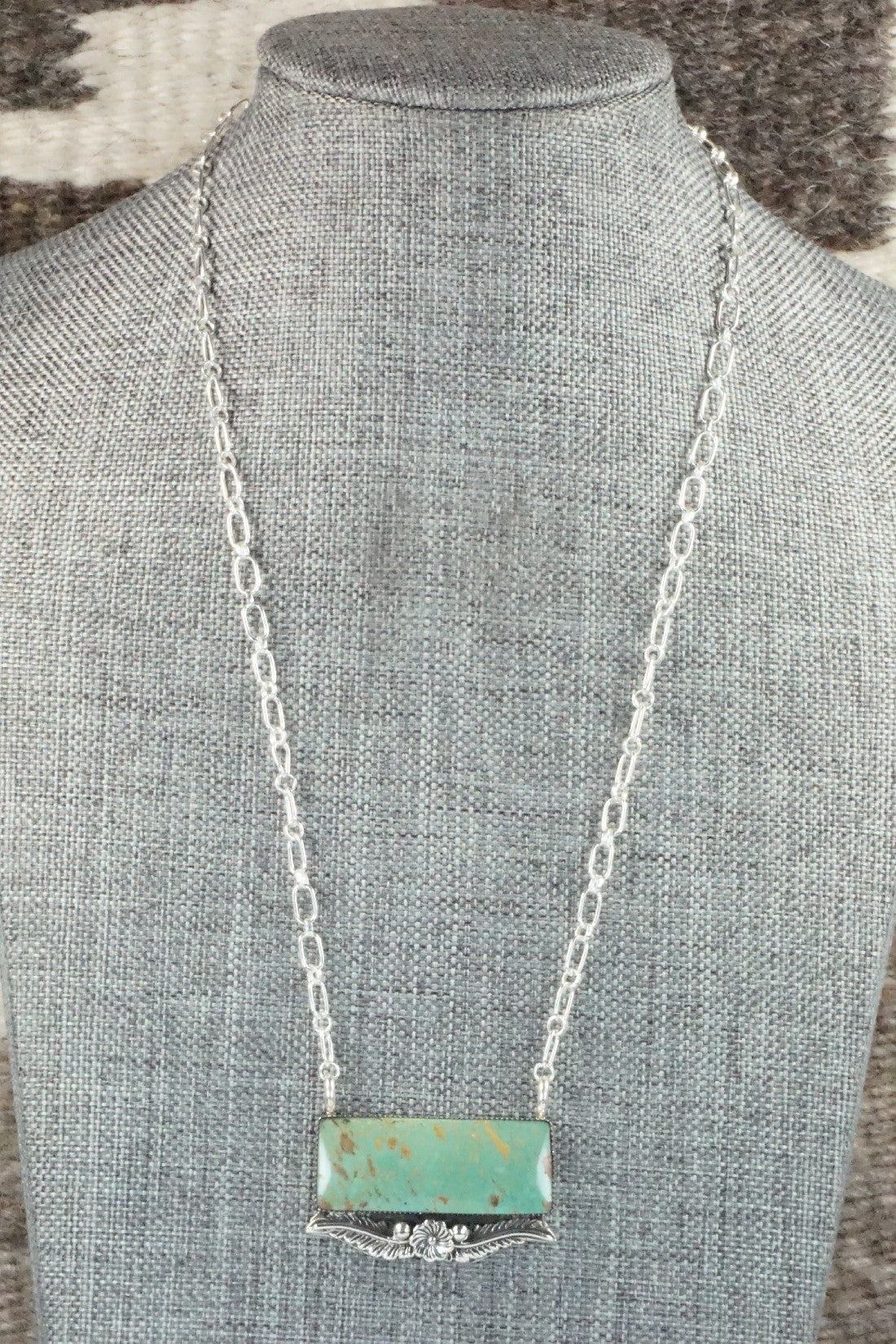 Turquoise & Sterling Silver Necklace - Gregg Yazzie