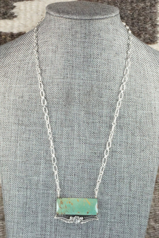 Turquoise & Sterling Silver Necklace - Gregg Yazzie