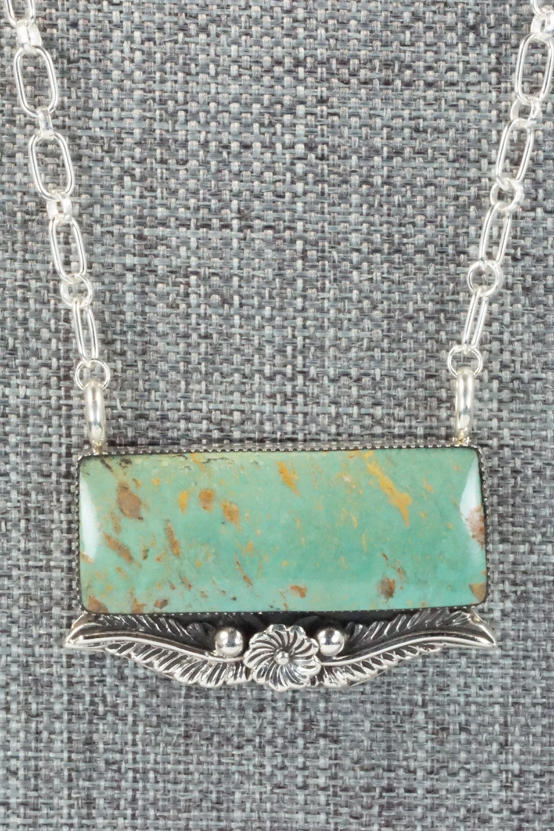Turquoise & Sterling Silver Necklace - Gregg Yazzie
