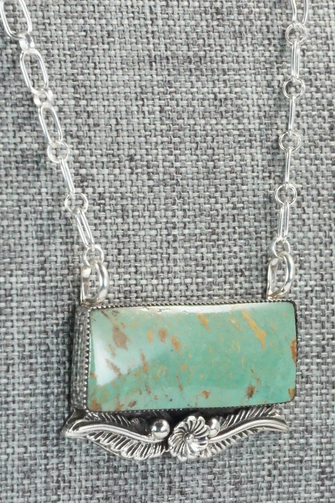 Turquoise & Sterling Silver Necklace - Gregg Yazzie