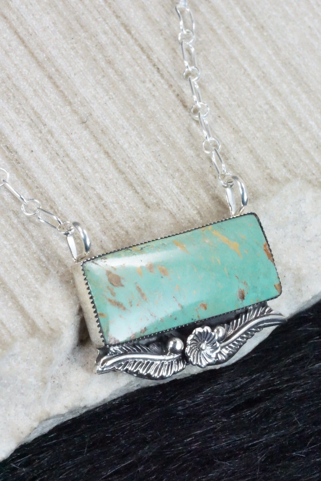 Turquoise & Sterling Silver Necklace - Gregg Yazzie