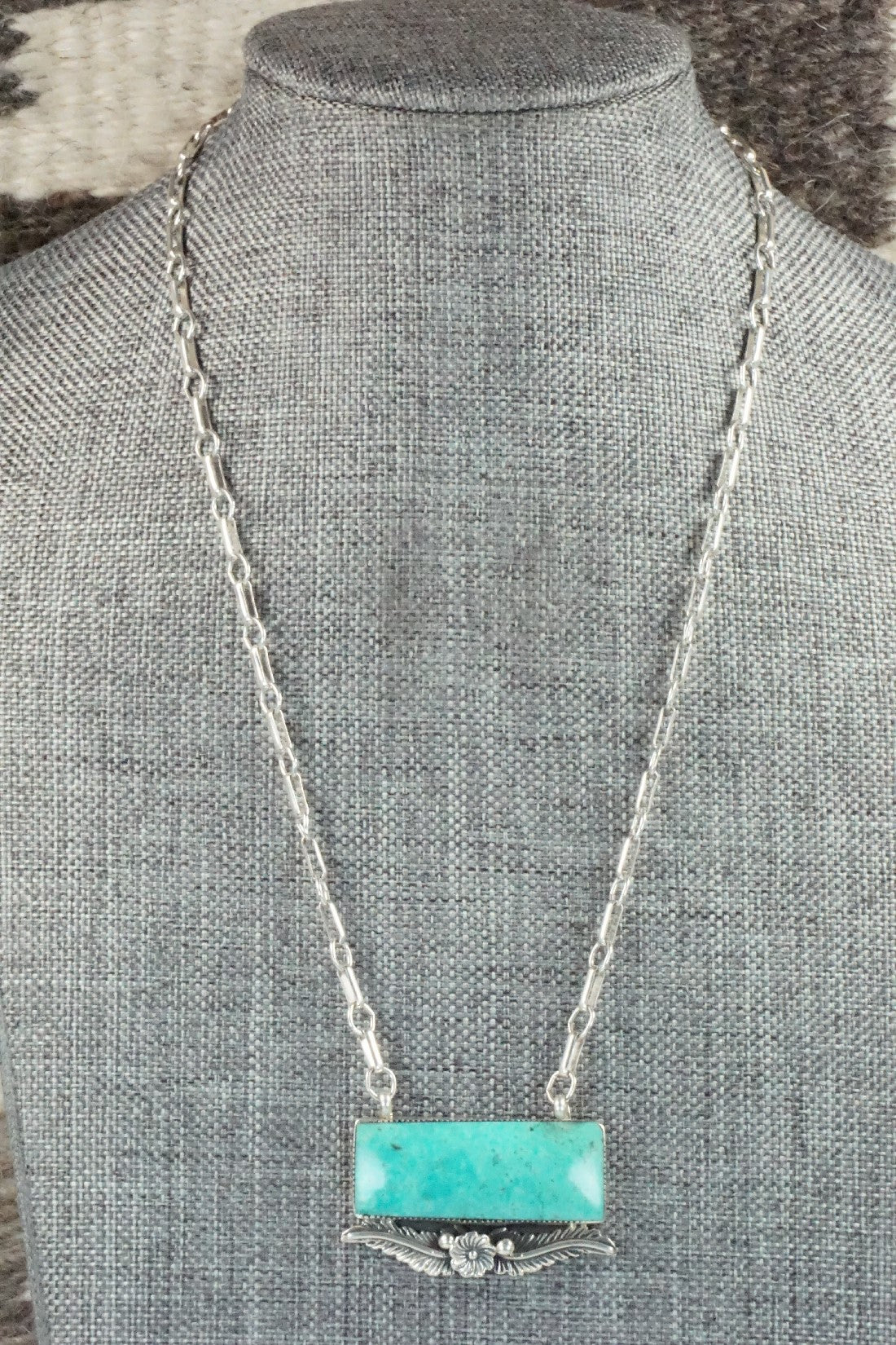 Turquoise & Sterling Silver Necklace - Gregg Yazzie