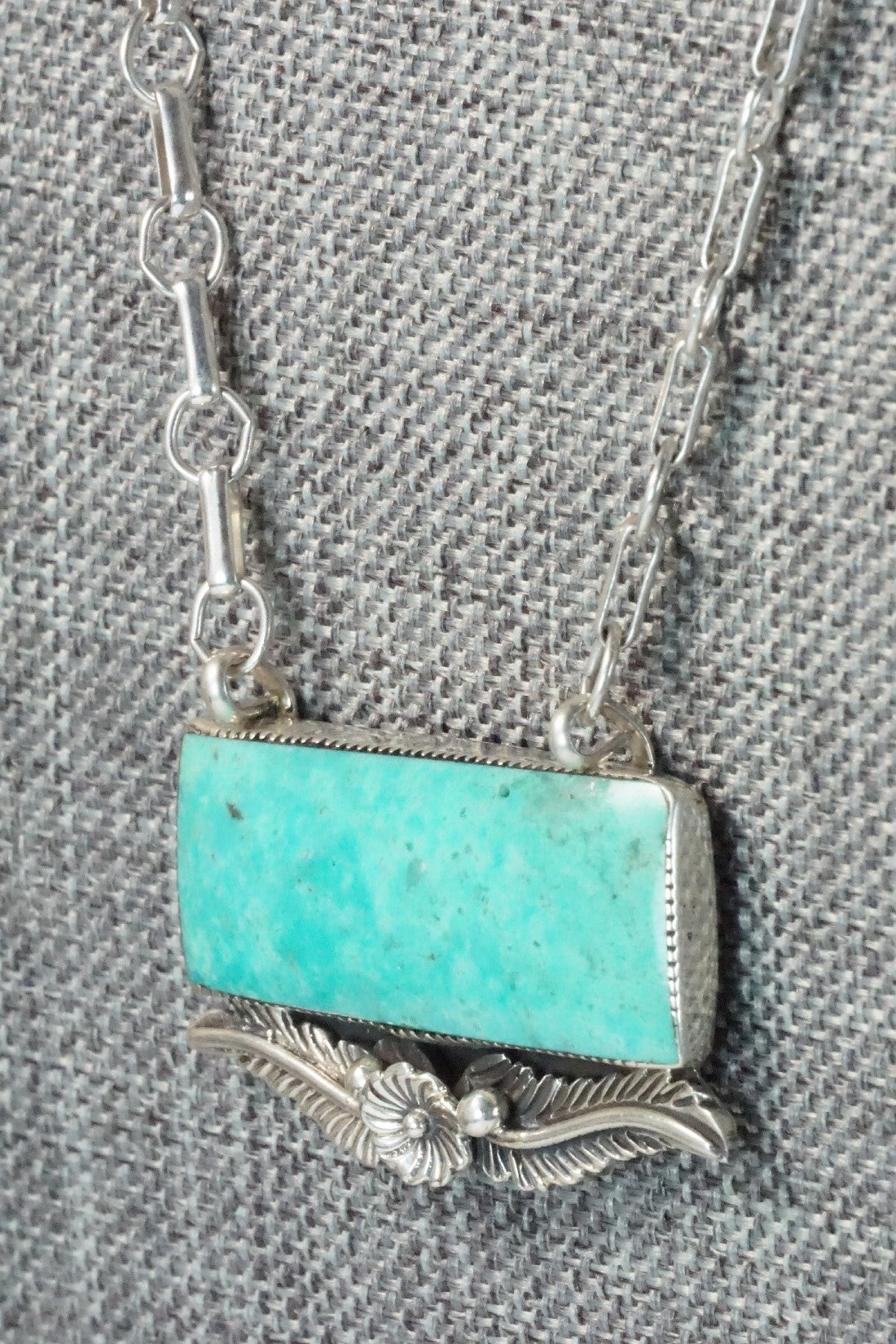 Turquoise & Sterling Silver Necklace - Gregg Yazzie