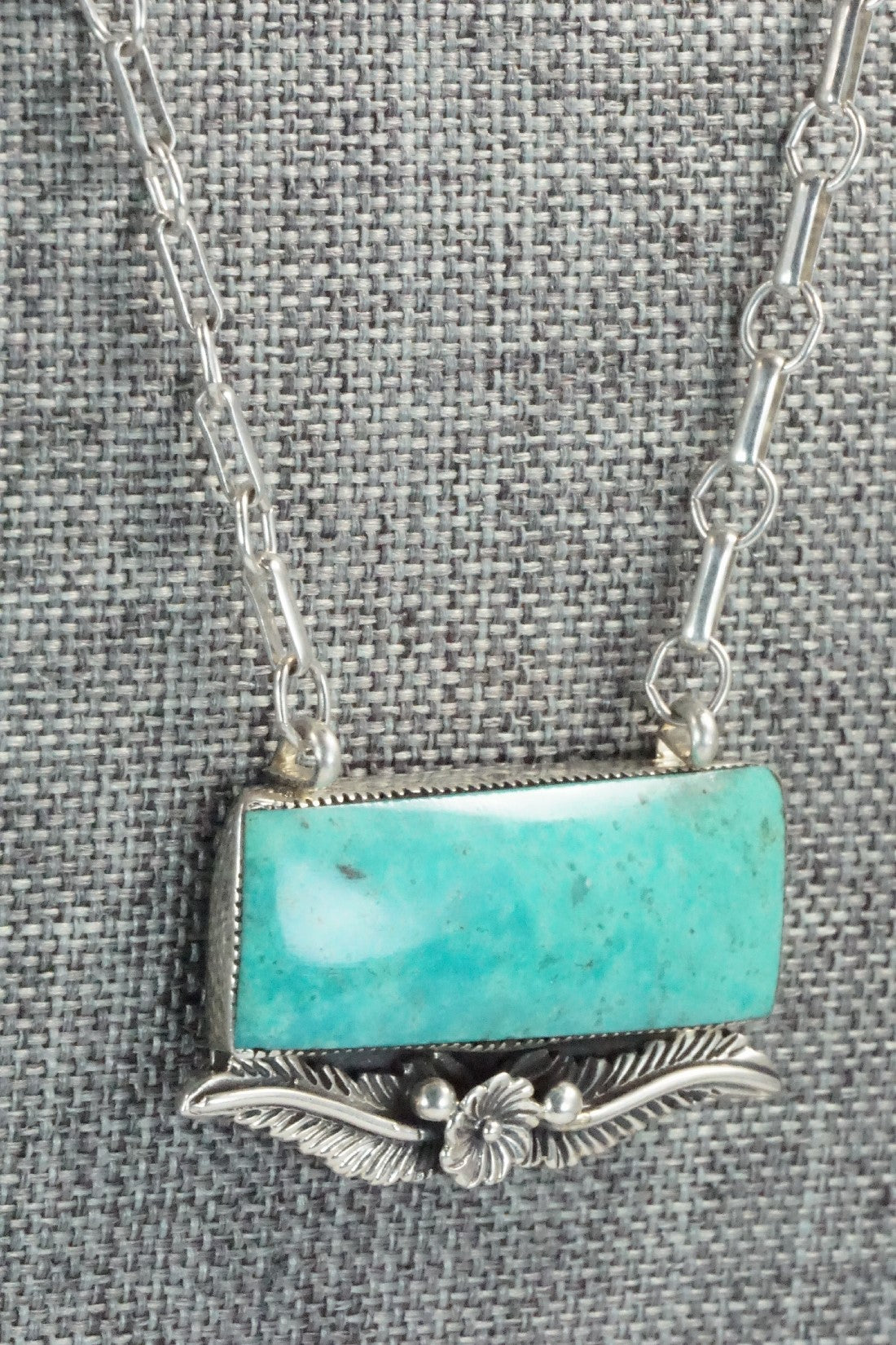 Turquoise & Sterling Silver Necklace - Gregg Yazzie