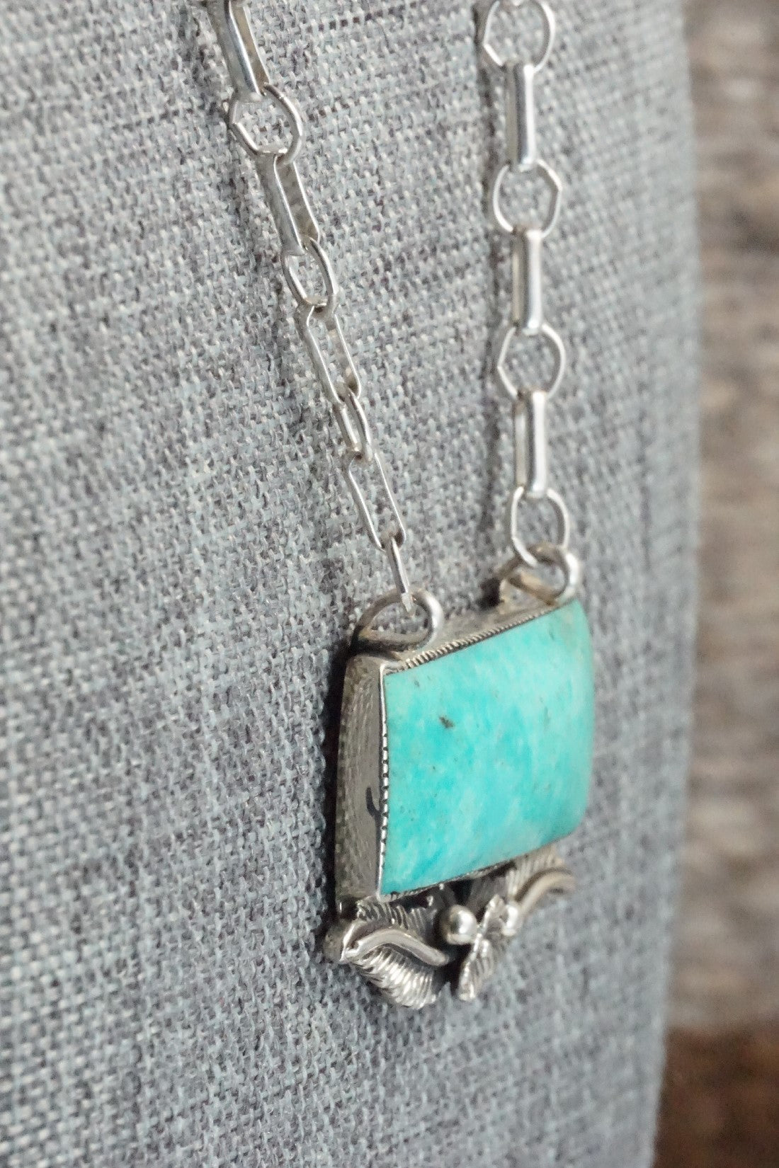 Turquoise & Sterling Silver Necklace - Gregg Yazzie