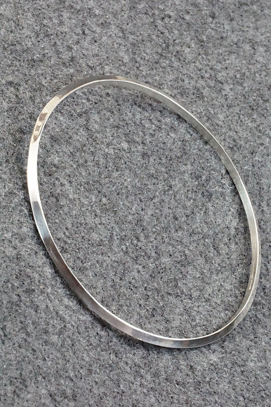 Sterling Silver Bangle Bracelet - Elaine Tahe