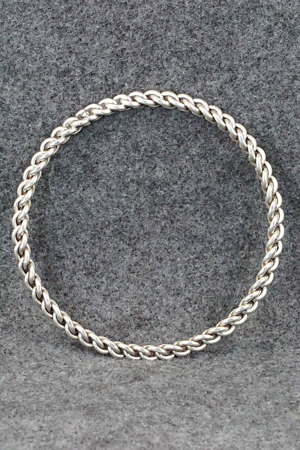 Sterling Silver Bangle Bracelet - Elaine Tahe