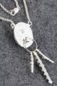 White Buffalo & Sterling Silver Necklace - Angie Platero