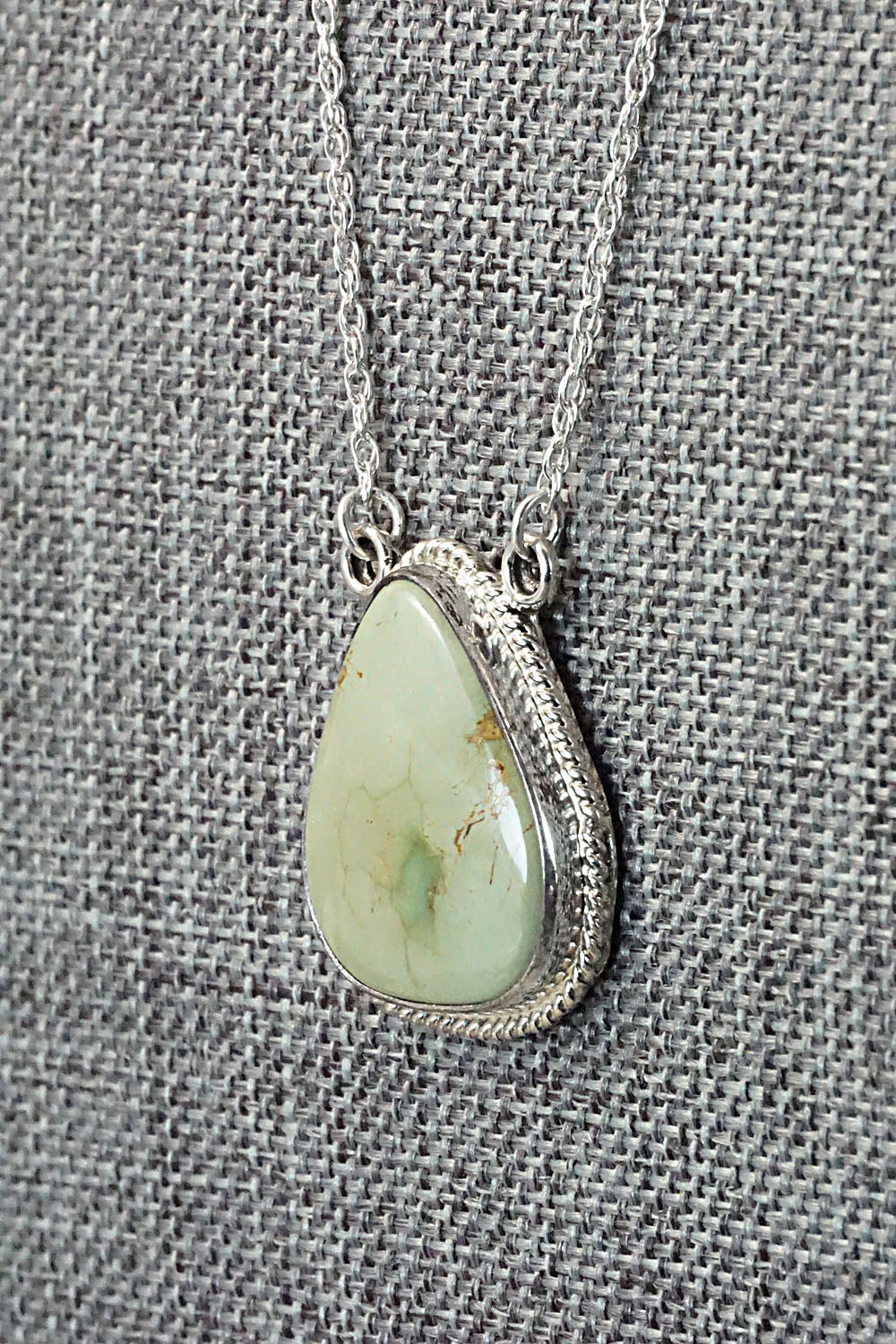 Turquoise & Sterling Silver Necklace - Annie Spencer