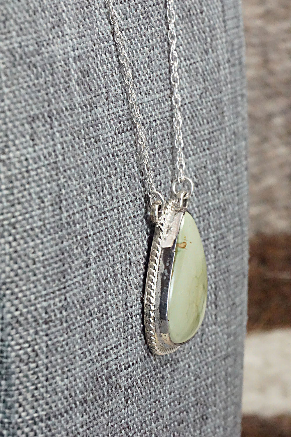 Turquoise & Sterling Silver Necklace - Annie Spencer