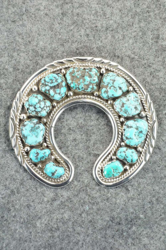 Turquoise & Sterling Silver Pendant - Esther Spencer
