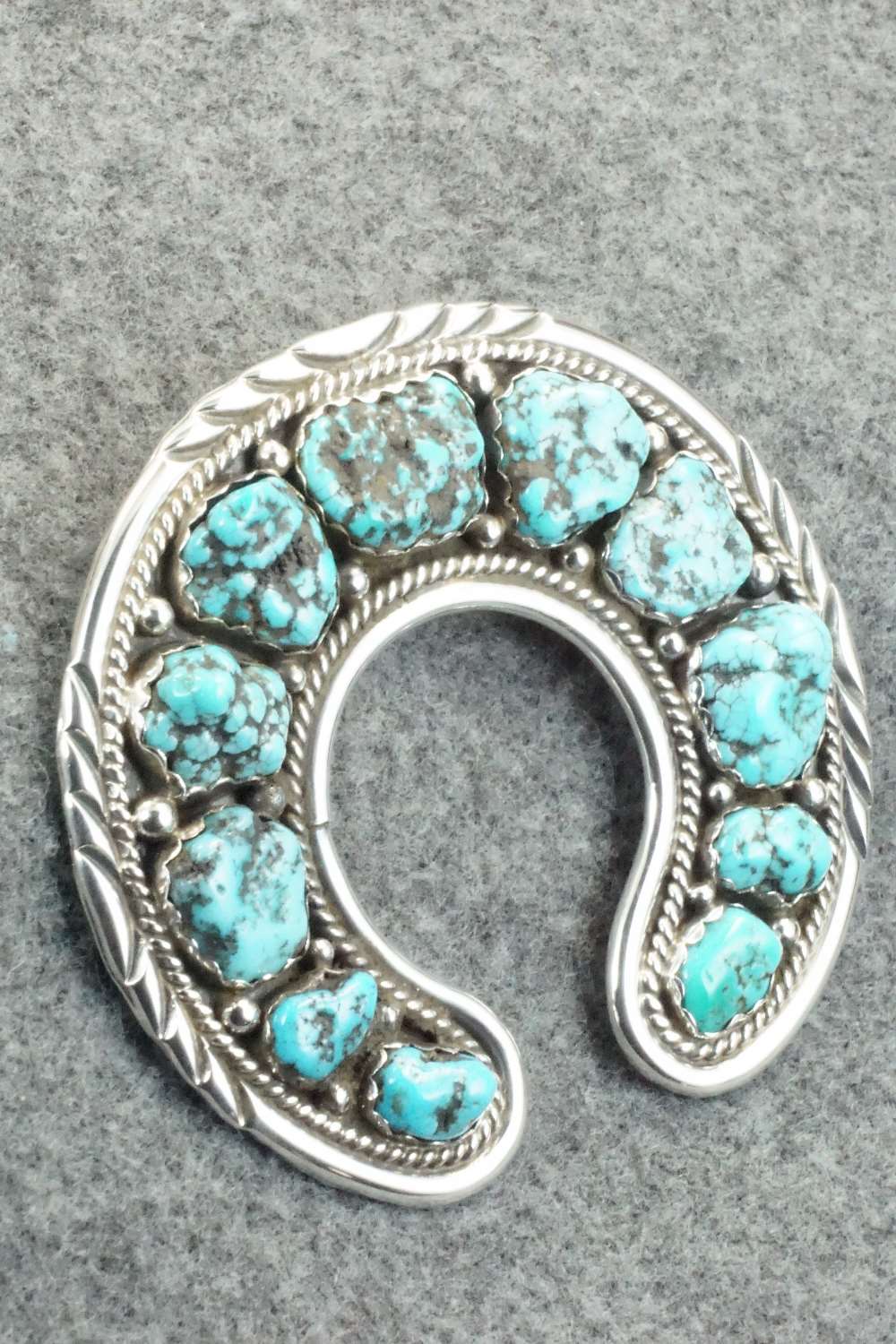 Turquoise & Sterling Silver Pendant - Esther Spencer