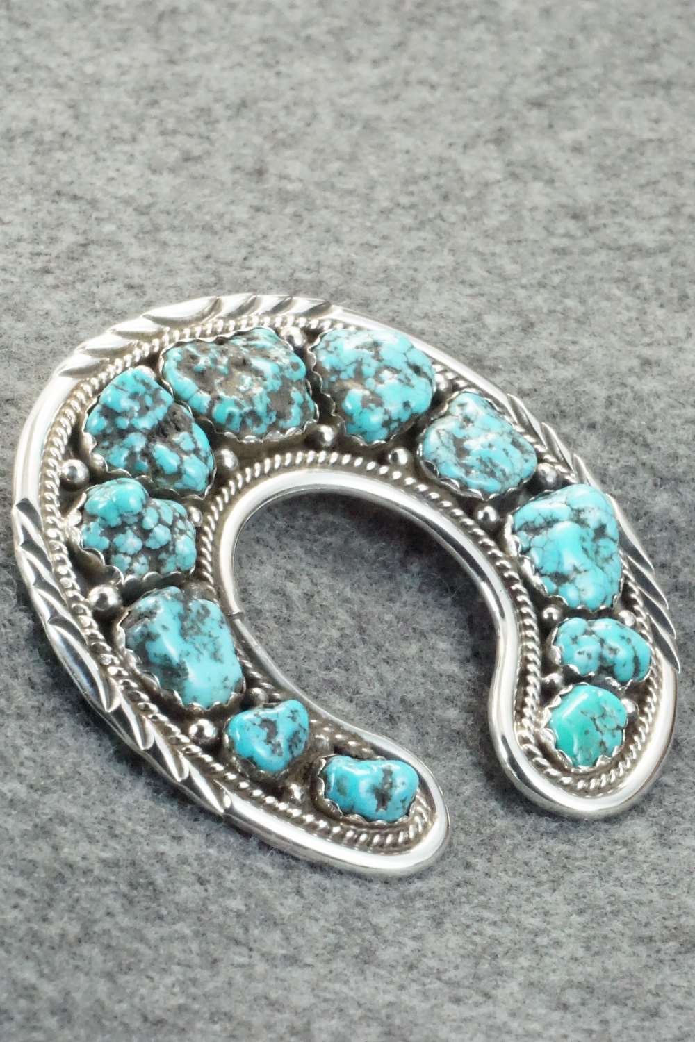 Turquoise & Sterling Silver Pendant - Esther Spencer