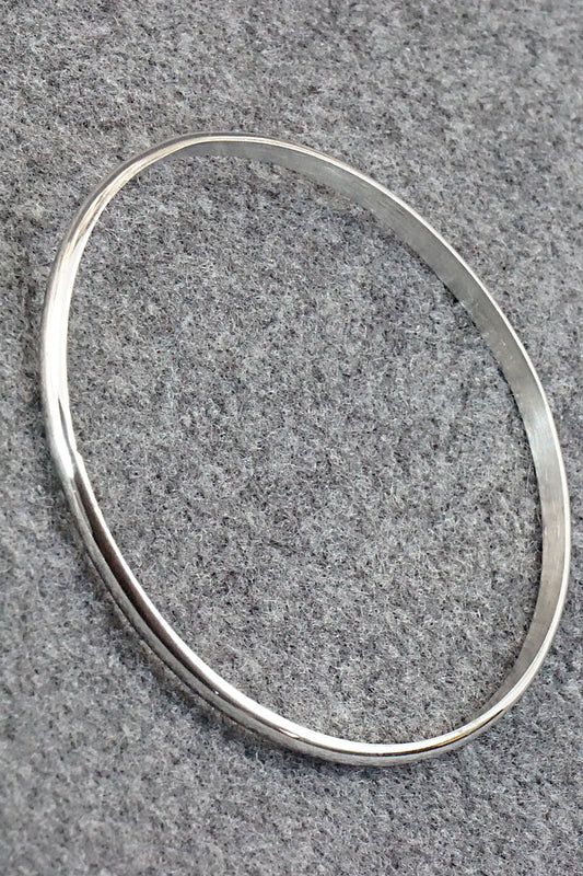 Sterling Silver Bangle Bracelet - Elaine Tahe
