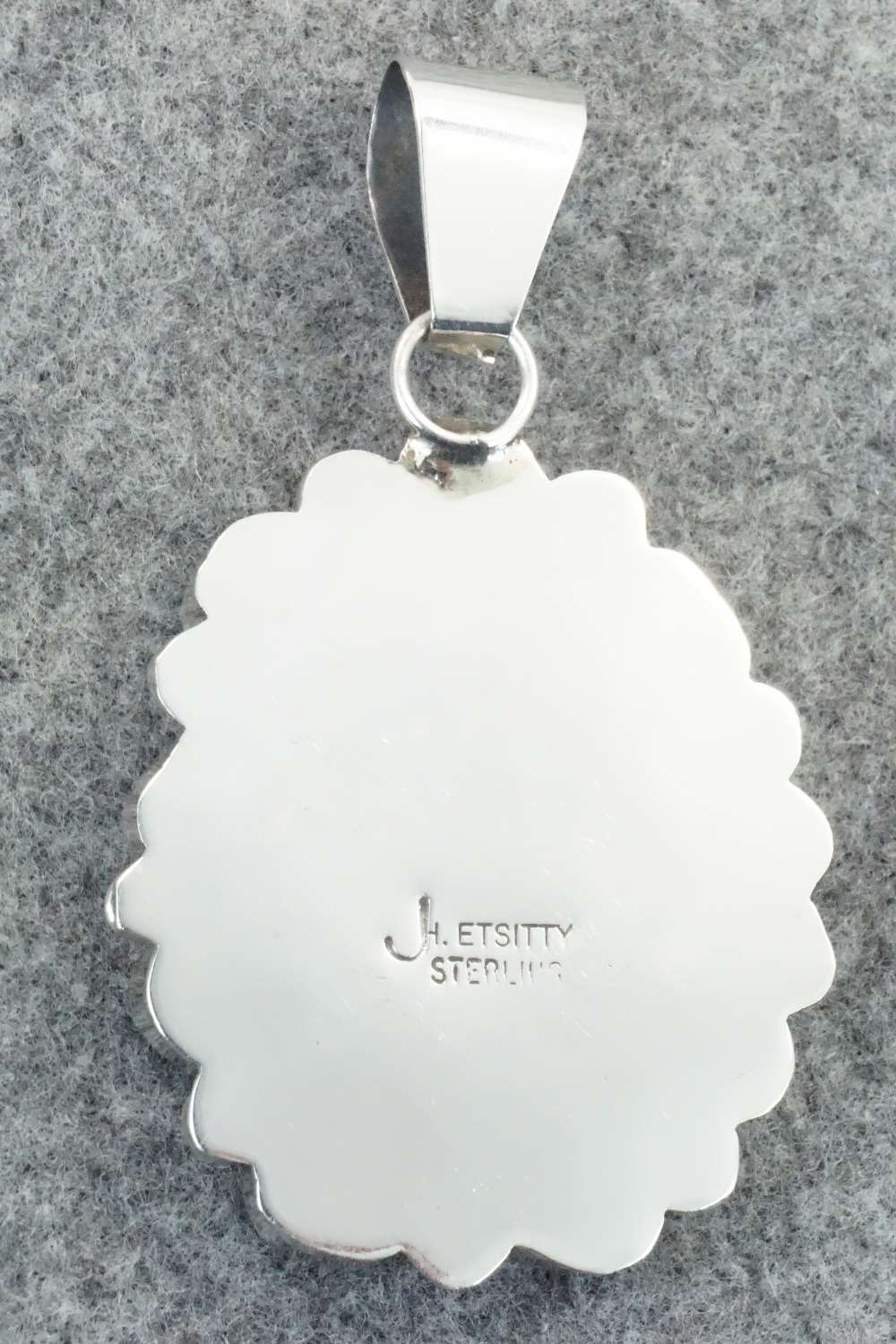 Turquoise & Sterling Silver Pendant - Julia Etsitty