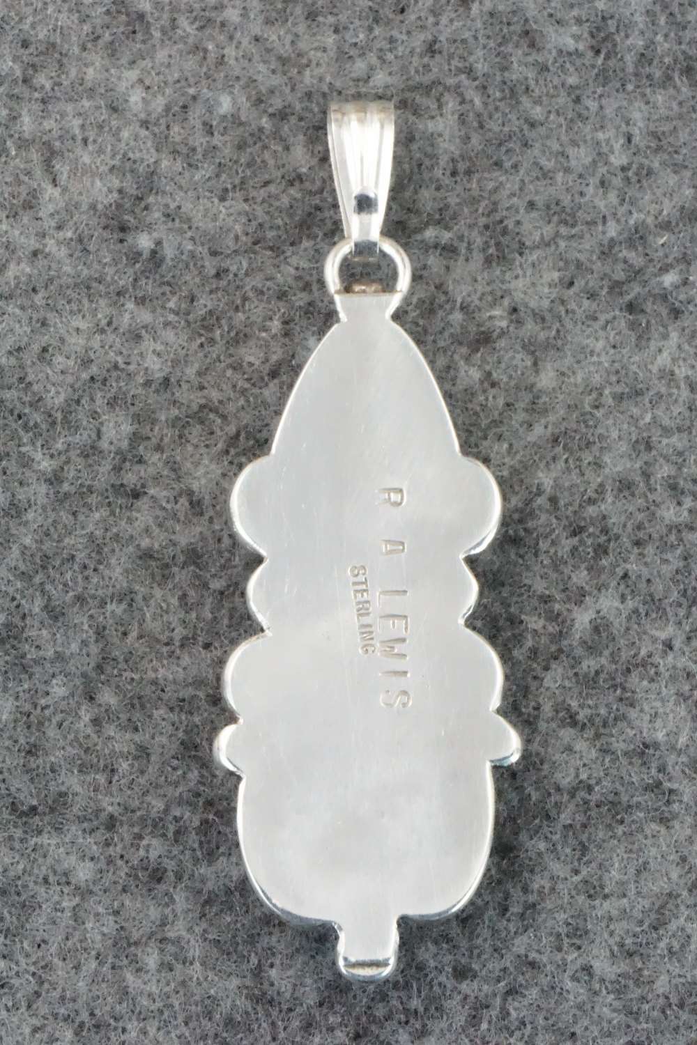 Turquoise & Sterling Silver Pendant - Roger Lewis