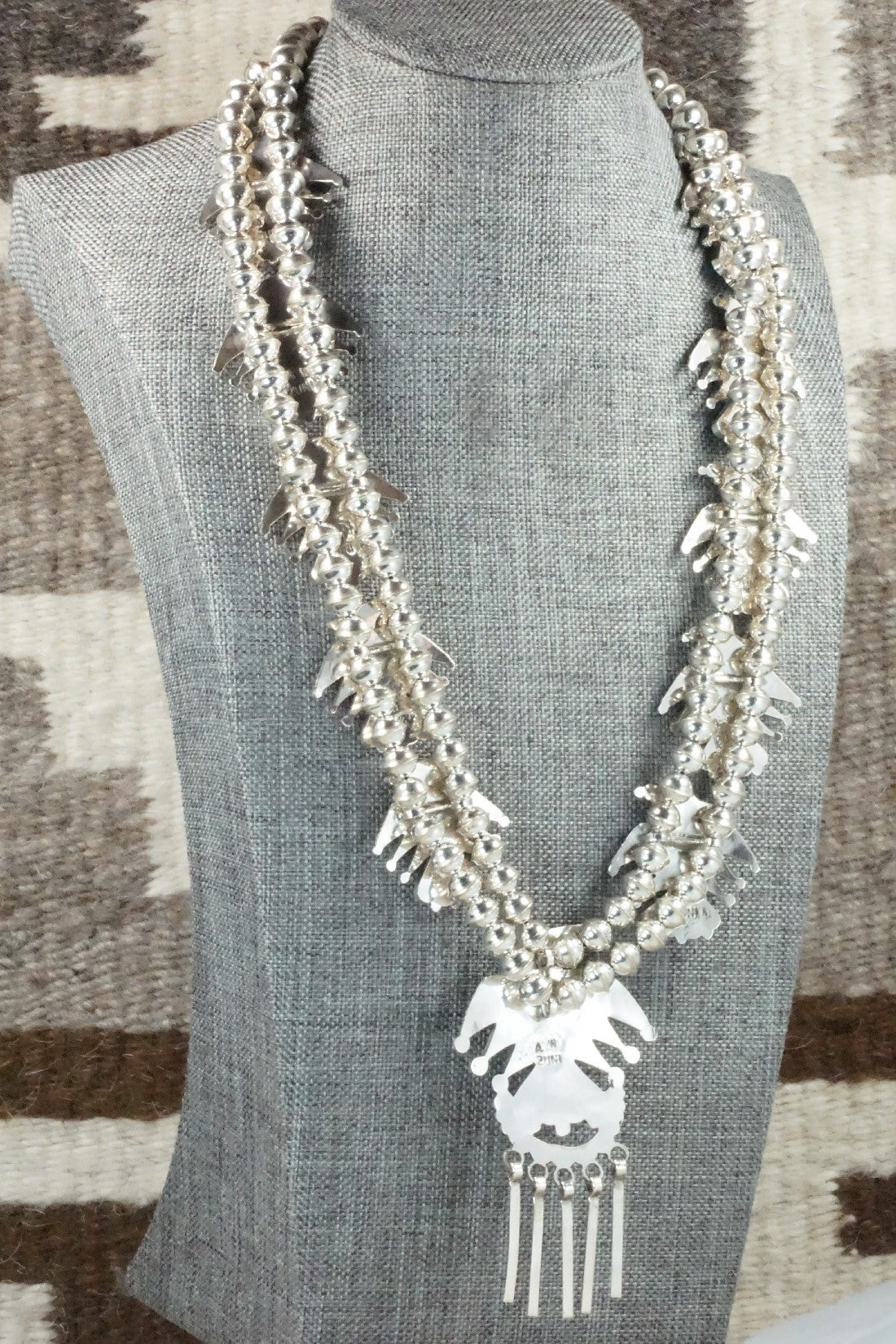 Multi Stone & Sterling Silver Inlay Necklace Set - Adrian Wallace