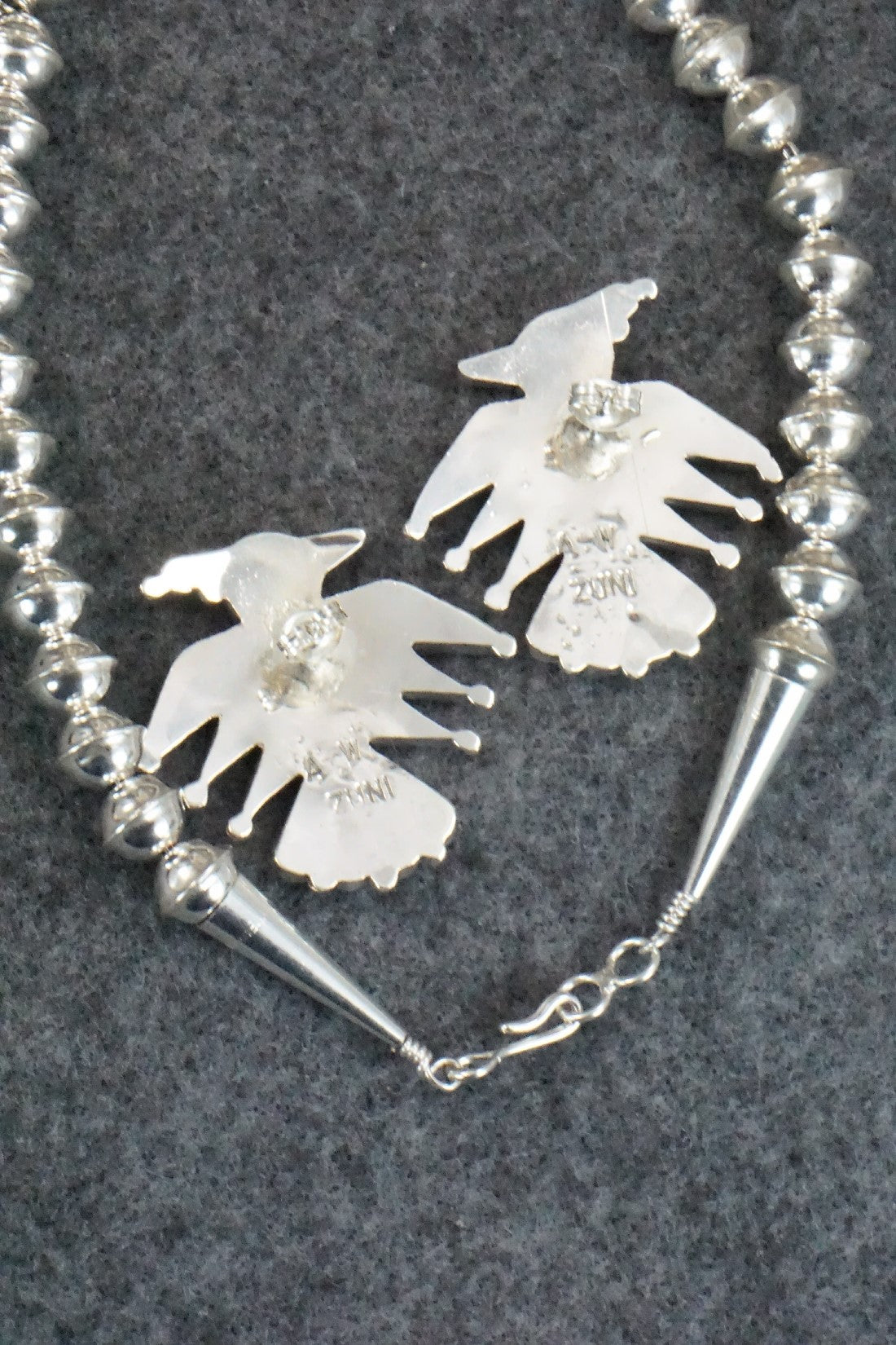Multi Stone & Sterling Silver Inlay Necklace Set - Adrian Wallace