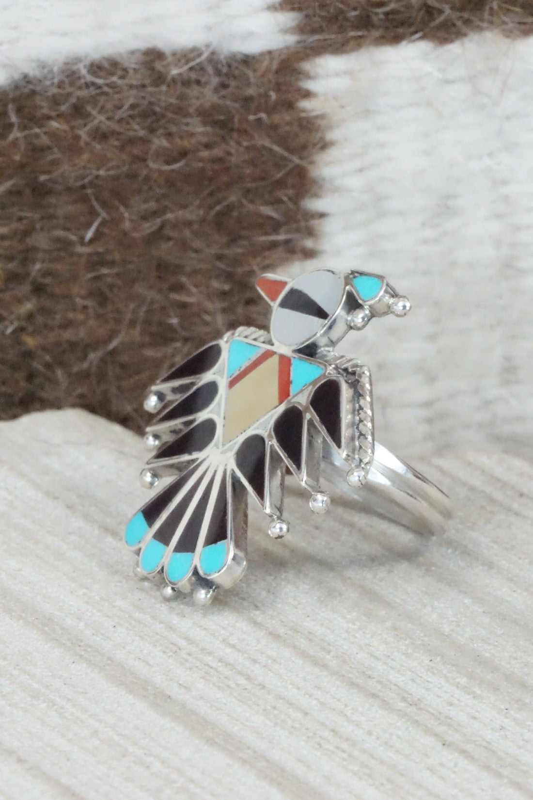 Multi Stone & Sterling Silver Inlay Necklace Set - Adrian Wallace