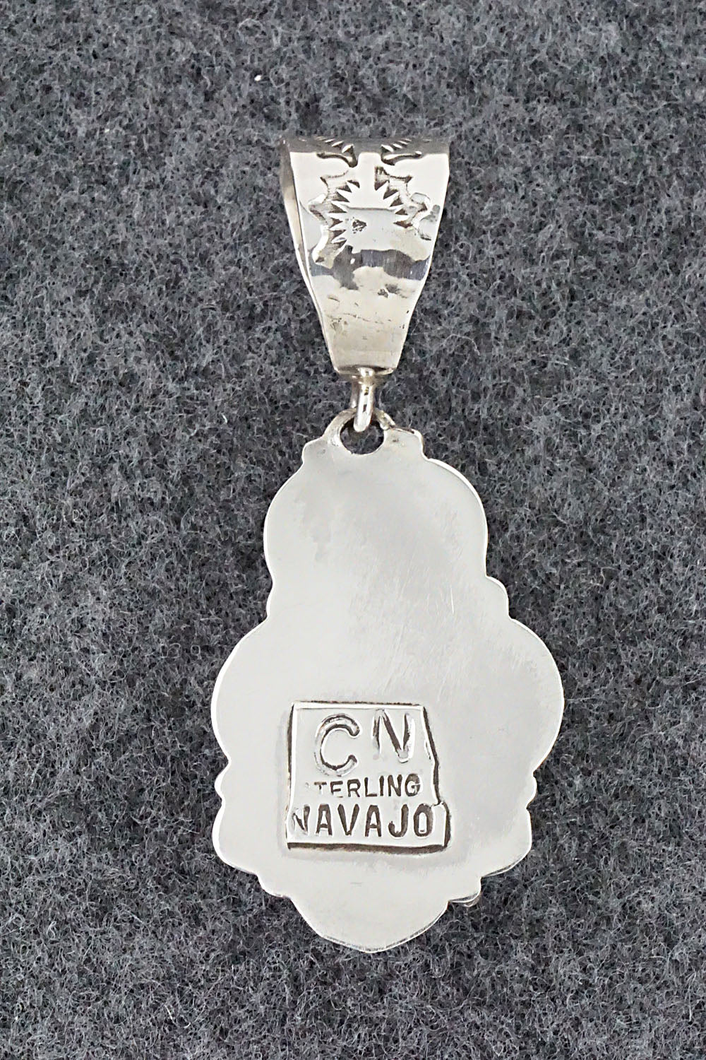 Turquoise & Sterling Silver Pendant - Clem Nalwood