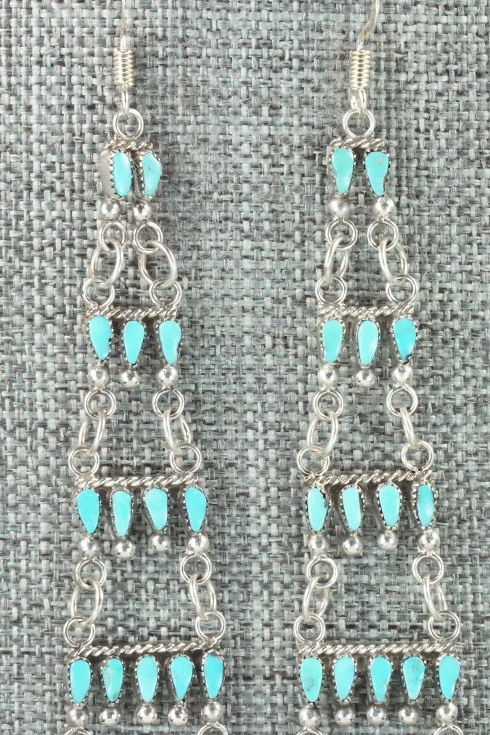 Turquoise & Sterling Silver Earrings - Milburn Dishta