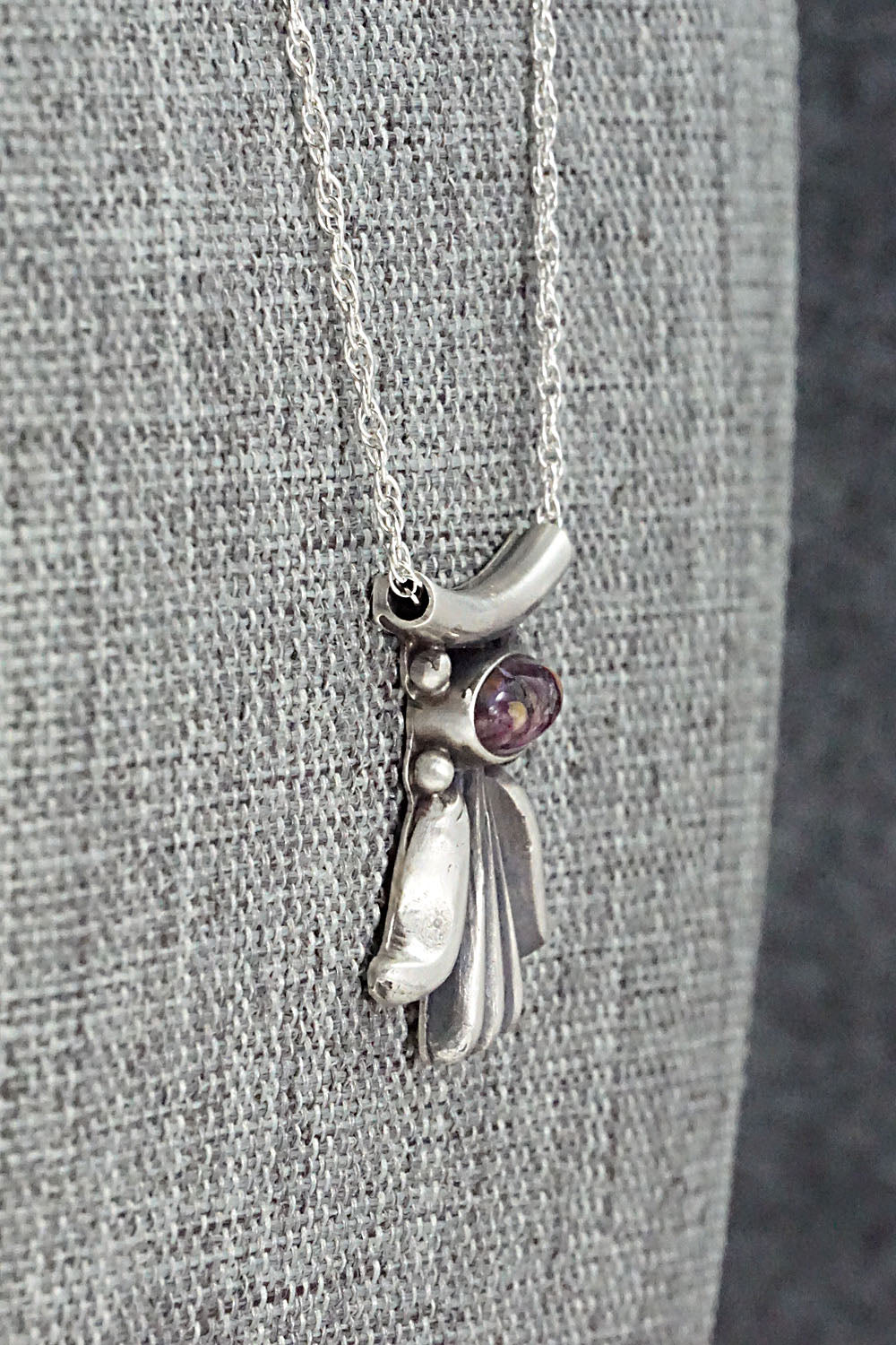 Spiny Oyster & Sterling Silver Necklace - Sharon McCarthy